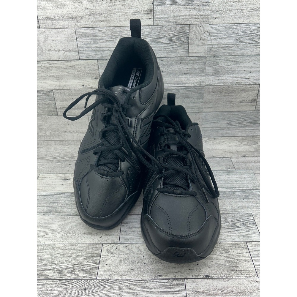 New Balance 608v5 Men Sz 10 4E Extra Wide‎ Black Slip Resistant Shoes MX608AB5